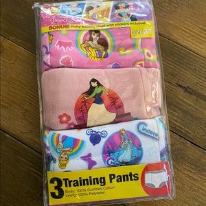 Disney princesses training pants size 3T